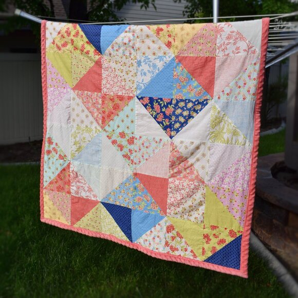 Other - Hawaiian Florals Soft n Minky dot Throw